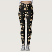 Champagne gouden pleisters leggings (Voorkant)