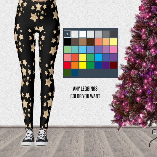 Champagne gouden pleisters leggings