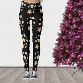 Champagne gouden pleisters leggings