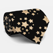 Champagne gouden pleisters stropdas (Opgerold)