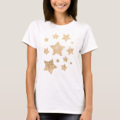 Champagne gouden pleisters t-shirt (Voorkant)