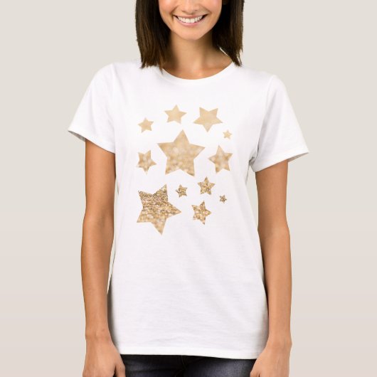 Champagne gouden pleisters t-shirt (Voorkant)