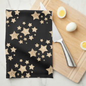Champagne gouden pleisters theedoek (Quarter Fold)