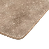 Champagne Gouden Sparkle Kerstmis Snijplank (Hoek)