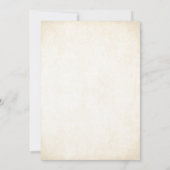 Champagne Gouden Sprookjeskroon Bruiloft Kaart (Achterkant)