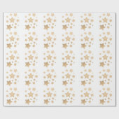 Champagne gouglitter sparkle Rooster wit Cadeaupapier (Vlak)