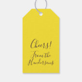 Champagne Grapes  Cadeaulabel (Achterkant)