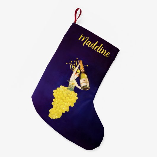 Champagne Grapes Kleine Kerstsok (Voorkant (Hangend))