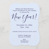 Champagne Grapes New Year's Eve Invitation Kaart (Achterkant)