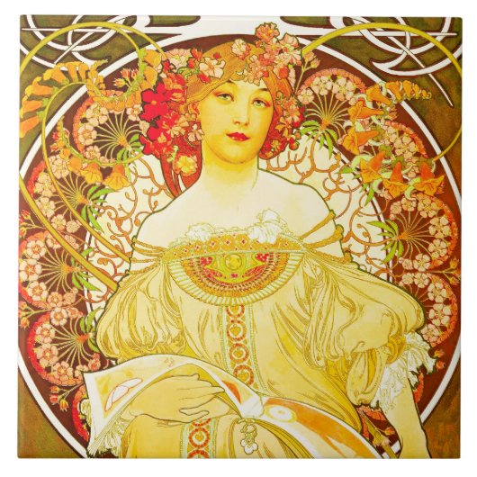 Champagne - Grote keramische tegel Tegeltje (Voorkant)