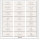 Champagne Guest Adresetiketten Sticker<br><div class="desc">Deze champagne-adresetiketten zijn perfect voor je rustige winterbruiloft. Het bosgroene doopvont samen met champagne roze achtergrond is zeker om uw boho kerstthema samen te brengen. Zorg ervoor om door de rest van het collectie te kijken om uw trouwsuite te voltooien!</div>