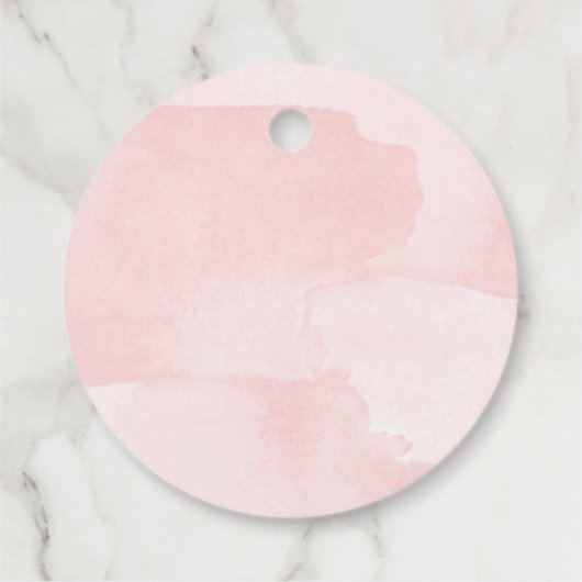 Champagne gunst Pop het als ze Pop roze bloemetje Bedankjes Labels (Achterkant)