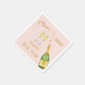 Champagne Happy Nieuwjaar Napkins Servet (Hoek)