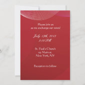 Champagne hart bruiloft uitnodiging (Achterkant)