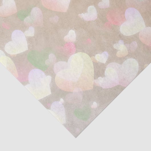 Champagne Hearts Tissuepapier (Detail)
