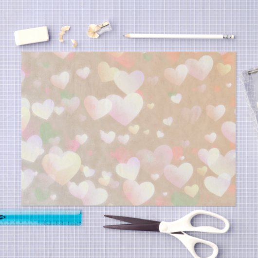 Champagne Hearts Tissuepapier (Craft)