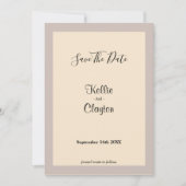 Champagne heeft de datum opgeslagen save the date (Voorkant)