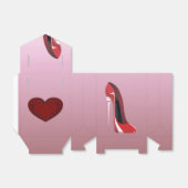 Champagne Heel Red Stiletto Schoen Favor Box Bedankdoosjes (Uitgevouwen)