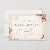 Champagne Herfst Pompoen Oogst Save The Date (Voorkant)