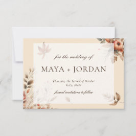 Champagne Herfst Pompoen Oogst Save The Date