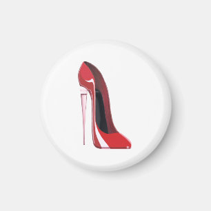 Champagne hiel rode stiletto shoge art magnet