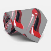 Champagne Hiel Stiletto Schoenkunst Stropdas (Opgerold)