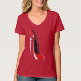 Champagne Hiel Stiletto Schoenkunst T-shirt