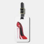 Champagne Hiel Stiletto Shoe Art Bagagelabel (Voorkant verticaal)