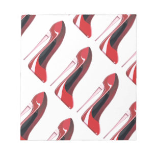 Champagne Hiel Stiletto Shoe Art Notitieblok