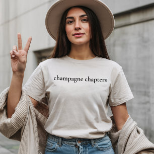 Champagne Hoofdstukken Shirt Minimalistische Boekl