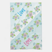 Champagne ijsblauw theedoek (Verticaal)