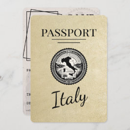 Champagne Italië Paspoort Save The Date