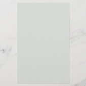 Champagne Ivoor Blush Bloemen Groen Bruiloft Menu (Achterkant)