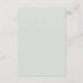 Champagne Ivoor Blush Roze Bloemen Bruiloft Detail Informatiekaartje (Achterkant)