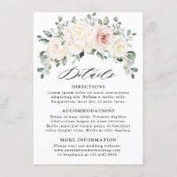 Champagne Ivoor Blush Roze Bloemen Bruiloft Detail