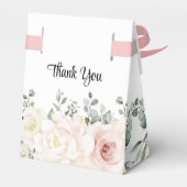 Champagne Ivoor Blush Roze Bruiloft Jubileum Bedankdoosjes (Achterkant)