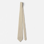 Champagne Ivoor Micro-Jacquard Stropdas (Voorkant)