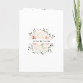 Champagne Ivory Blush Pink Floral Greenery Wedding (Achterkant)