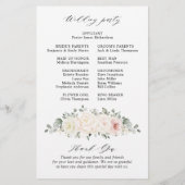 Champagne Ivory Blush Pink Floral Greenery Wedding (Achterkant)