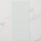 Champagne Ivory Blush Pink Floral Greenery Wedding Menu (Achterkant)