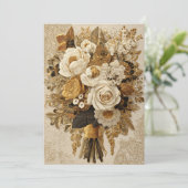 Champagne & jaren | Boeket van Cheer Kaart (Staand voorkant)