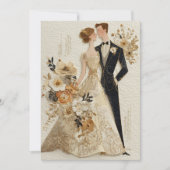 Champagne & jaren | goudgloed kaart (Voorkant)