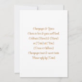 Champagne & jaren | goudgloed kaart (Achterkant)