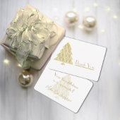 Champagne Joyoux Noel Bedankt Card