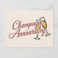 Champagne Jubileum Viering Script Grafisch