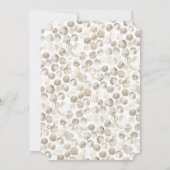 Champagne kalligrafie elegante bruiloft douche kaart (Achterkant)