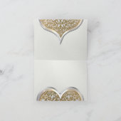 Champagne & kant (dank je) bedankkaart (Binnen)