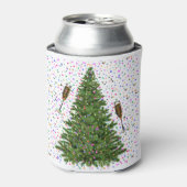 champagne kerstboom blikjeskoeler (Blikje Voorkant)