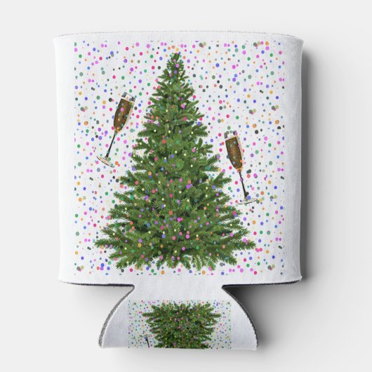 champagne kerstboom blikjeskoeler (Achterkant)