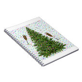 champagne kerstboom notitieboek (Rechterzijde)